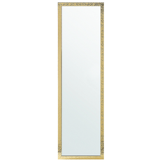 Gold Floor Mirrors Beliani Brecey Floor Mirror 40x140cm