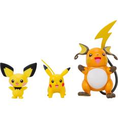 Pokémon Action Figures Pokémon Pichu Pikachu Raichu Evolution Multipack Style 2