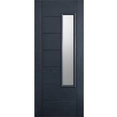 External Door LPD Newbury GRP GRPNEWGRE32 External Door Frosted Glass (81.3x203.2cm)
