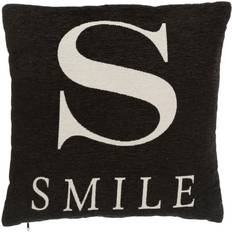 Premier Housewares Words 'Smile' Complete Decoration Pillows Black