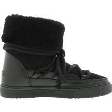 Sheepskin Lace Boots INUIKII Classic Sneaker High - Black