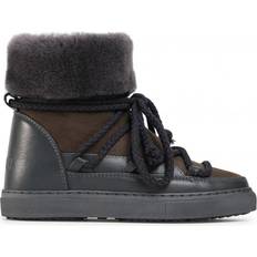 Sheepskin Lace Boots INUIKII Classic Sneaker High - Dark Grey
