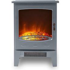 Warmlite Electric Fireplaces Warmlite WL46040G 1.85KW Jesmond Log Effect Fire Stove Grey
