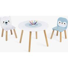 Multicoloured Furniture Set Kid's Room Janod Polar 2 Chairs, Tables