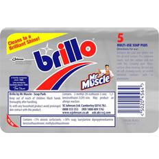 Mr Muscle Brillo Multi Soap Pads, Pack of 5, Black