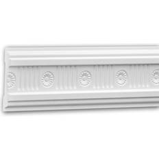 Wall & Chair Rail Mouldings Profhome Panel Moulding 151336 Dado Rail Decorative Moulding Frieze Moulding Neo-Classicism style white 2