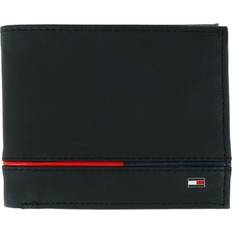 Note Compartments Wallets Tommy Hilfiger Leif RFID Bifold Wallet - Black