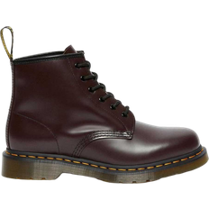 Red Ankle Boots Dr. Martens 101 Smooth - Burgundy