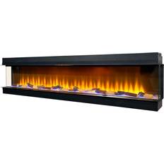 Black Electric Fireplaces Adam Sahara Panoramic 23920