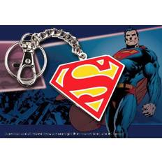 Noble Collection Superman Klassiska Färgad Nyckelring Karbinhake, DC Comics