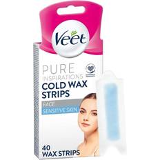 Veet Pure Inspirations Wax Strips For Face Sensitive Skin - 40s