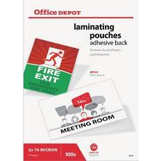 Office Depot Lamination Films Office Depot Laminating Pouches Glossy 150 Microns A4