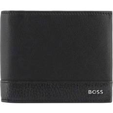 HUGO BOSS Grained-leather wallet with polished-silver hardware