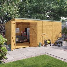 BillyOh Garden Storage Units BillyOh 16x8 Expert Tongue and Groove Pent Workshop - Windowless