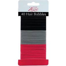 Pink Hair Ties Zazie Hair Bobbles Grey Black 40 Pack