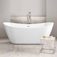 Bathtubs Freestanding Modern Double Ended Bath 1700mm Rose