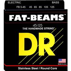 DR Strings FB5-45 Fat-Beam 5-strängad bassträngar, 045-125