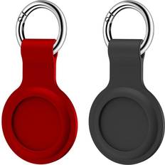 sDesign AirTag Silicone Keychain Case 2-pack Red/B