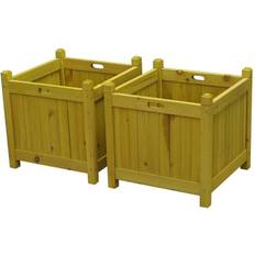 Selections Square Wooden Garden Planters