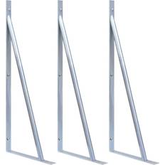 Fence Poles vidaXL Support Brackets for Fence Post 3