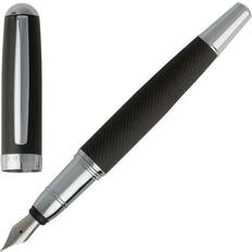 Grey Fountain Pens Hugo Boss Pens Stainless Steel Fountain Pen Advance Fabric Dark Grey