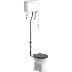 Signature Aphrodite High Level Toilet with Pull Chain Cistern Grey Ash Soft Close Seat