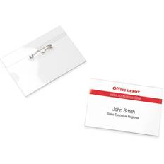 Office Depot Labeling Tapes Office Depot Standard Name Badge with Pin Landscape