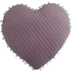 Furn little Large Heart Pom Pom Cushion Lilac