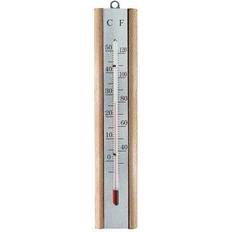 LR6/R6 (AA) Thermometers & Weather Stations Faithfull Thermometer Beech