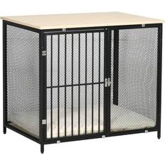 Pawhut Dog Crate with Water-Resistant Cushion Medium 80x71.1cm