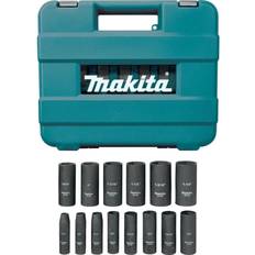 Makita Socket Bits Makita A-96372 1/2" Drive Impact Socket Set (14 Piece) Socket Bit