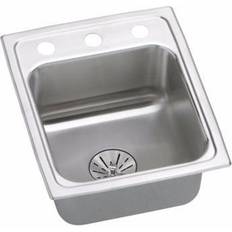 Elkay Lustertone Classic Collection LRADQ151765PD0 Drop-In Single Bowl Kitchen Sink Perfect