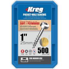 Kreg Pocket Screws 1 In., #7 Coarse, Pan-Head, 500ct SPS-C1