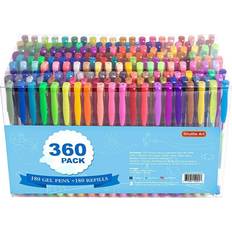 Shuttle Art 180 Colours Gel Pens + 180 Refills 360-pack