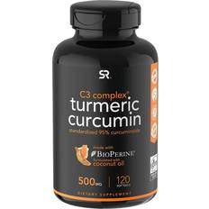 Sports Research Turmeric Curcumin C3 Complex 500mg, Enhanced with Coconut Oil