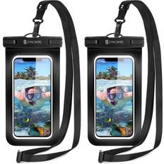 Apple iPhone 12 Pro Max Waterproof Cases Syncwire Waterproof Phone Case, 2-Pack Universal IPX8 Waterproof Phone Pouch Dry Bag for iPhone 12 Pro Max 12 Mini SE 2020 11 XS XR X 8 7 6s 6 Plus Sa