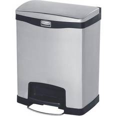 Rubbermaid SLIM JIMÂ® stainless steel waste collector with pedal, capacity