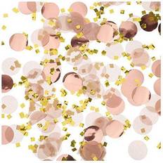 Round Tissue Paper Table Confetti Dots for Wedding Birthday Party Decoration, 1.76 oz (Rose Gold Confetti, 2.5 cm)