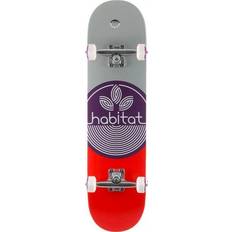 Habitat Leaf Dot 8.0 Complete Skateboard purple 8.0 purple 8.0