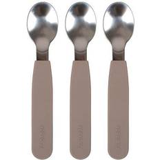 Filibabba Silicone Spoons 3-pack Warm Grey