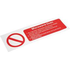 Vogue Microwave Oven Safety Sign 100x300mm