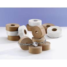 EUROKRAFTbasic Gummed tape, basic model, pack of 12 rolls, white, tape width 70 mm