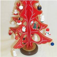 Premier 4-Sided Wooded Christmas Tree