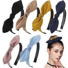 Carede Solid Bow Headbands for Women Twist Knot Headbands