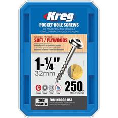 Kreg #8 1-1/4-in Zinc-Plated Interior Cabinet Mounting