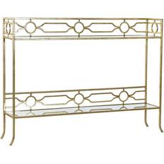 Dkd Home Decor Mirror Gold Console Table 28x131cm