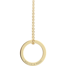 Treat Republic Personalised Family Ring Necklace - Gold