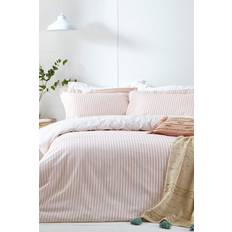 Multi Coloured Bed Linen The Linen Yard Hebden Mélange Duvet Cover Pink (200x137cm)