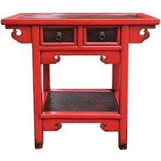 Red Console Tables Dkd Home Decor Elm Console Table