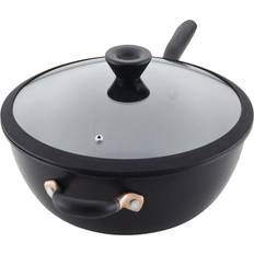 Meyer Wok Pans Meyer Accent with lid 32.4 cm